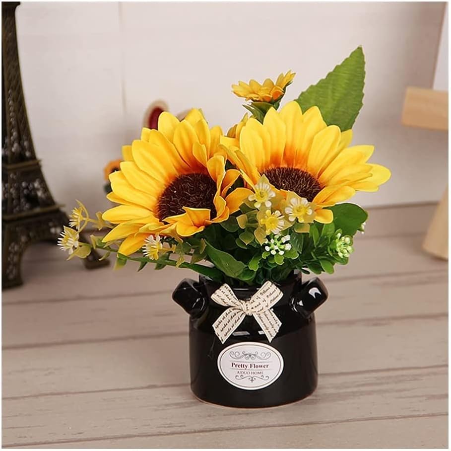 Realistic Artificial Sunflower Bouquet for Home Decor