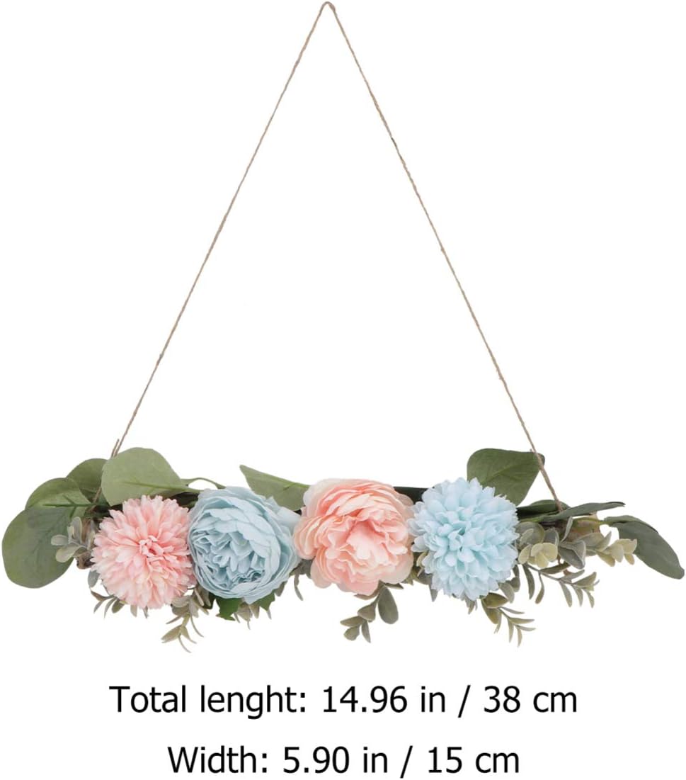 KESYOO 1pc Wall Hanging Flowers Wood Artificial Hanging Vine Garland