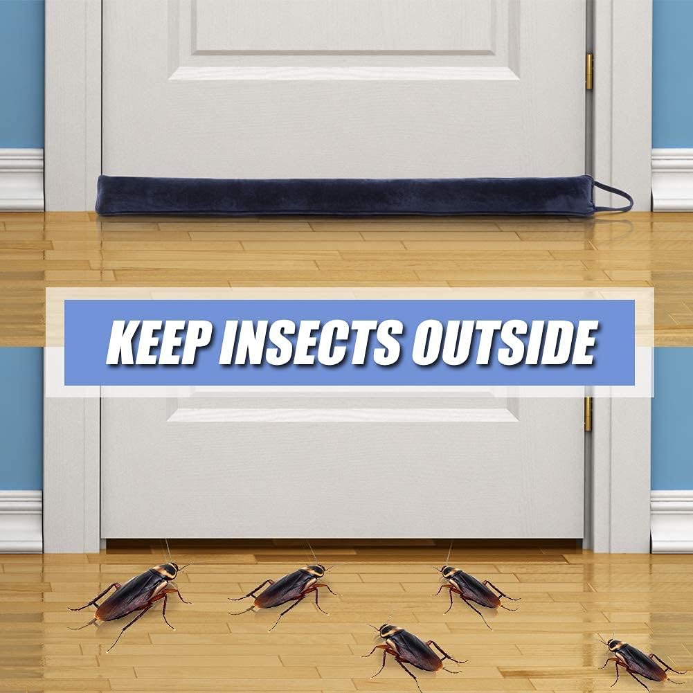 DreamQuil Door Draft Stopper 36 Inch Navy