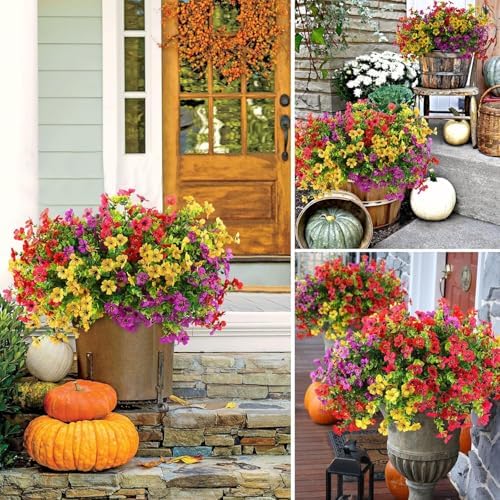 Realistic Artificial Daisy Flowers 16 Bundle Outdoor Decor