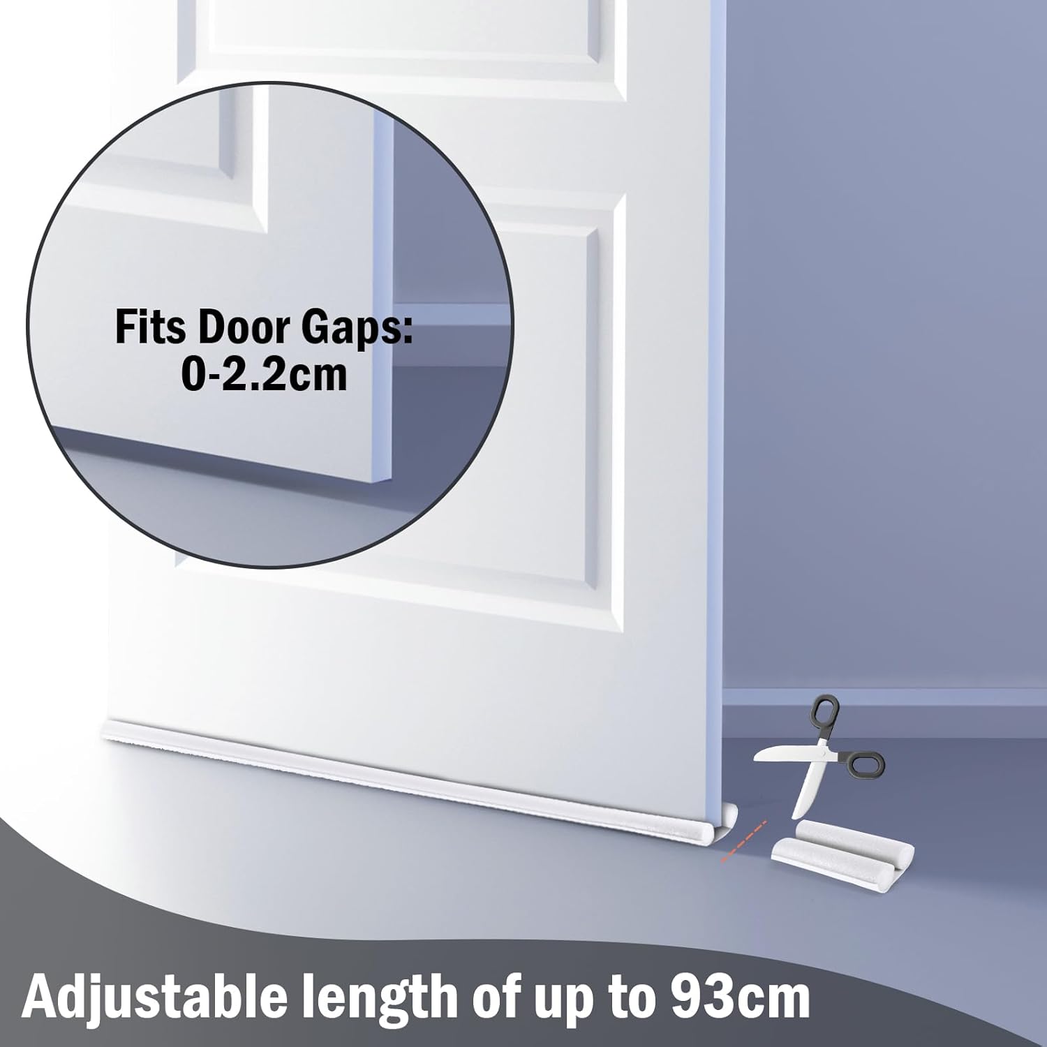 Lineba 2pcs Door Draft Stopper 36 Inch Bottom Seal
