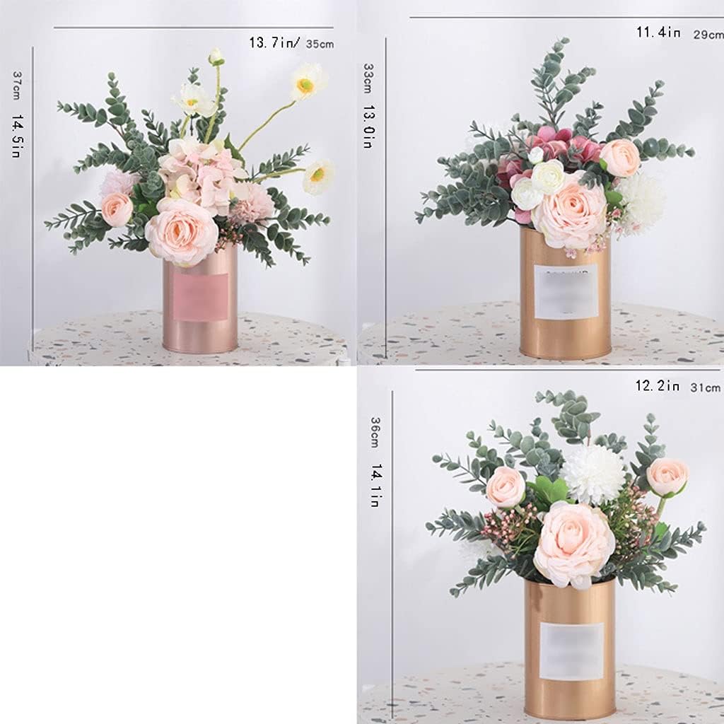Artificial Flowers with Vase for Home Office Wedding Decor