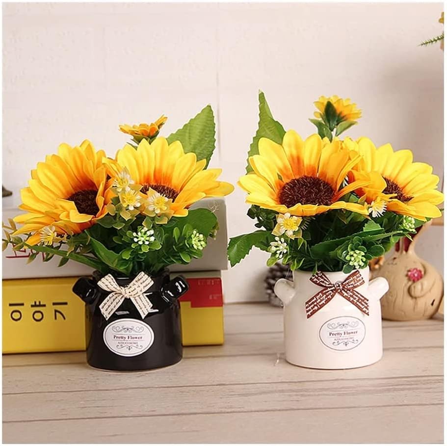 Realistic Artificial Sunflower Bouquet for Home Decor