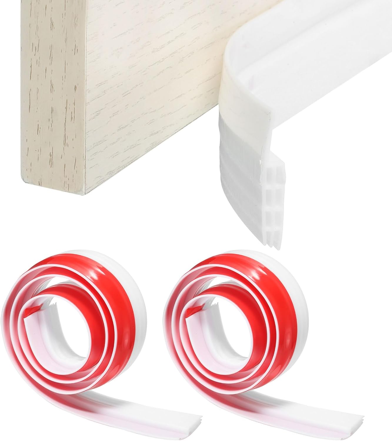 Uxcell 2 Pcs Silicone Door Draft Stopper
