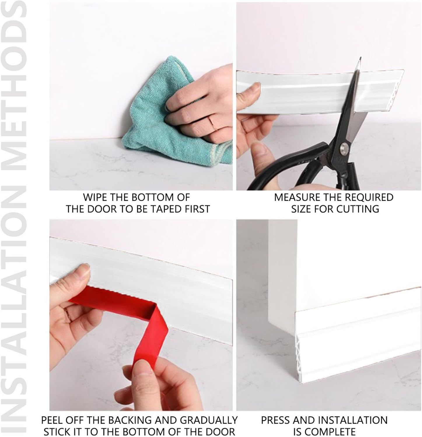 kakina CMSX Under Door Draft Stopper 2x39 White