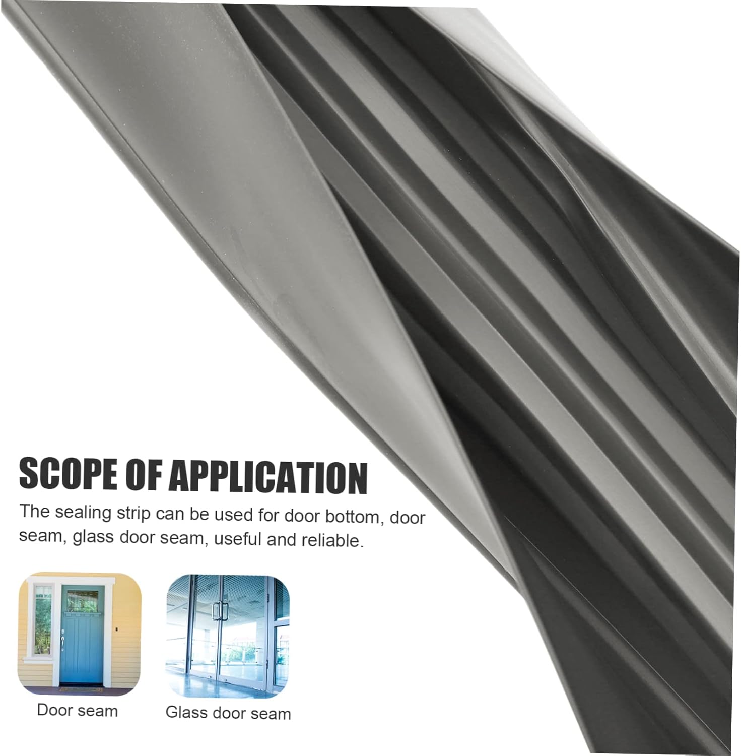 Luxshiny Door Bottom Windproof Seal for Soundproofing and Draft Protection