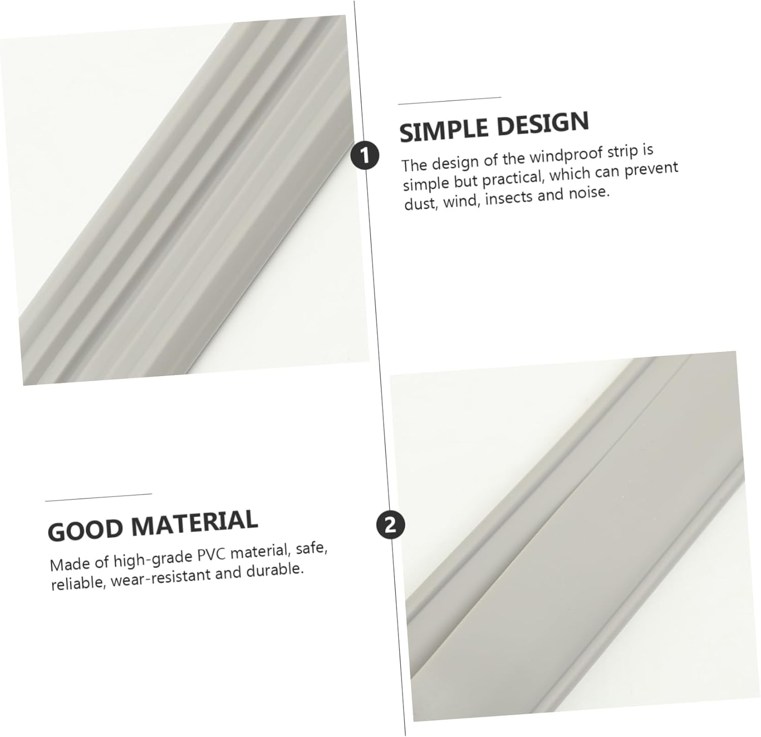 Luxshiny Door Bottom Windproof Seal for Soundproofing and Draft Protection