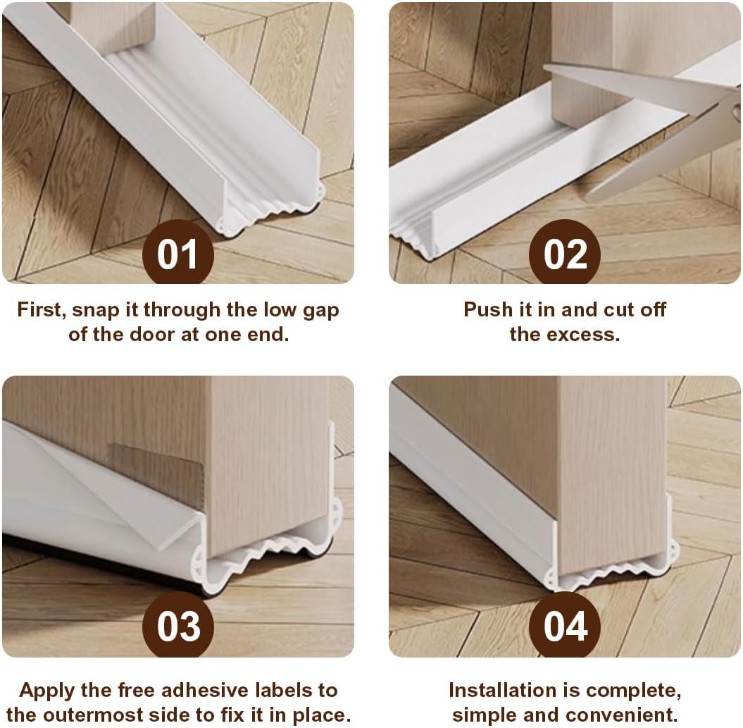 Door Bottom Seal Wind Noise Barrier 38 Inch Cut Length
