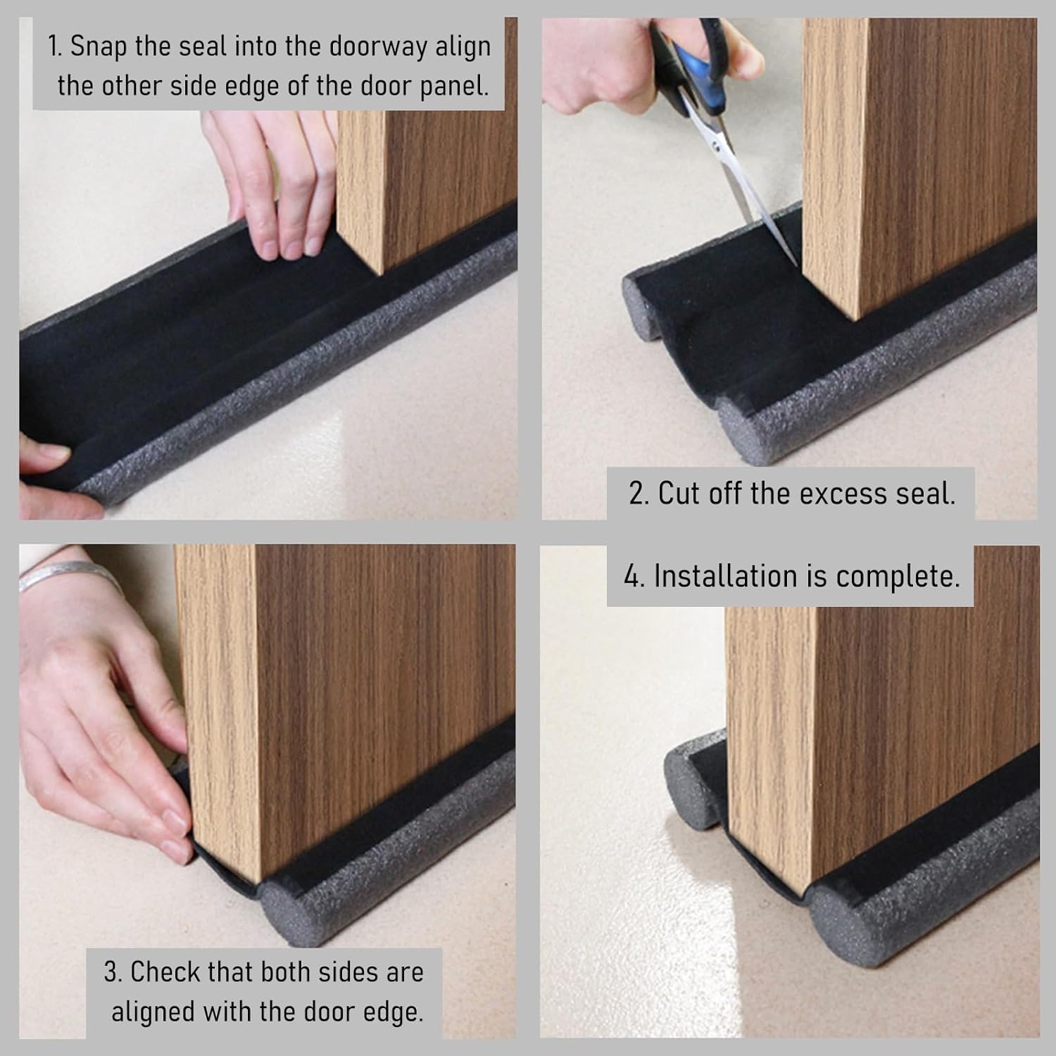 93 CM Door Bottom Seal Strip for Quiet Weatherproof Entry