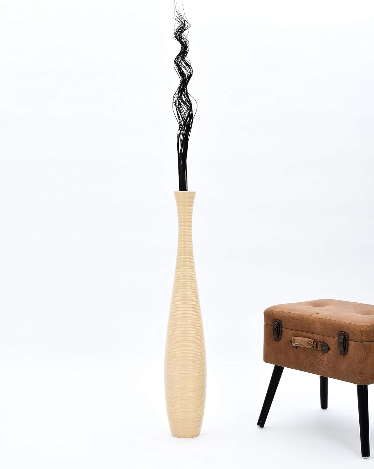 Leewadee Wavy Palm Leaves Decorative Branches 39 inches