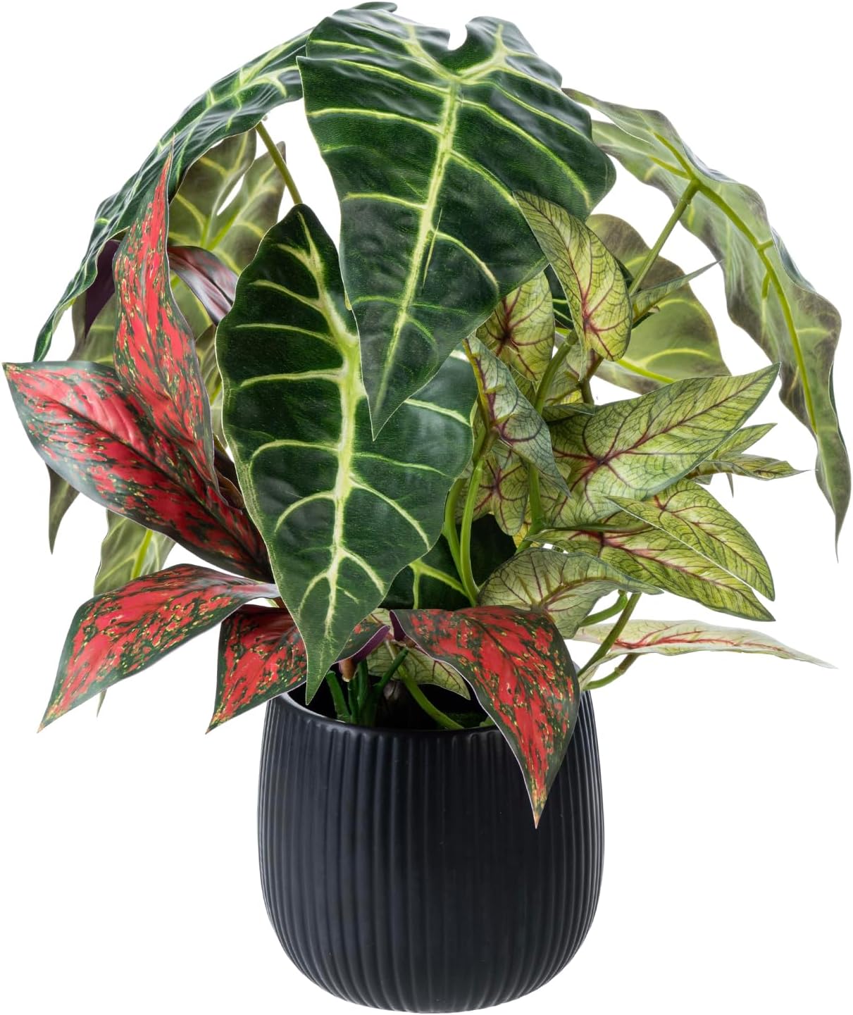 MyGift 14 Inch Artificial Plants Tabletop Display