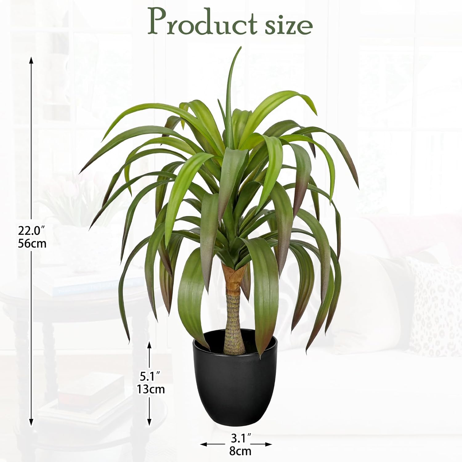 Briful Artificial Agave Plant 22 Inches Indoor Outdoor Decor