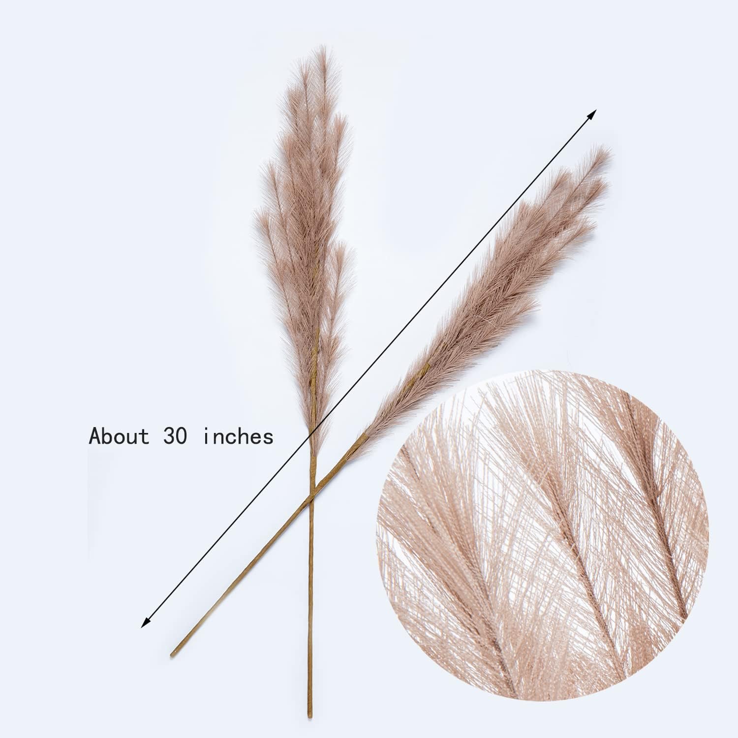 UiiziC Faux Pampas Grass 8PCS 30 Inch Dried Decor