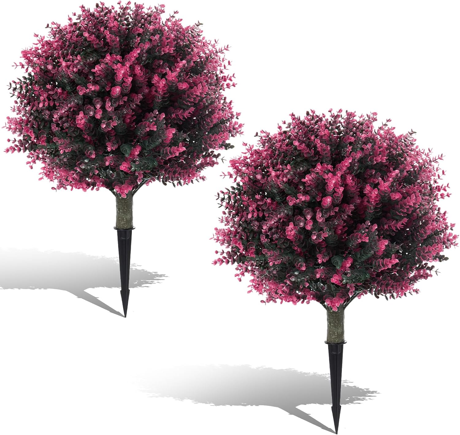 LAFORMO Artificial Rose Boxwood Topiary Ball 28 Outdoor Decor