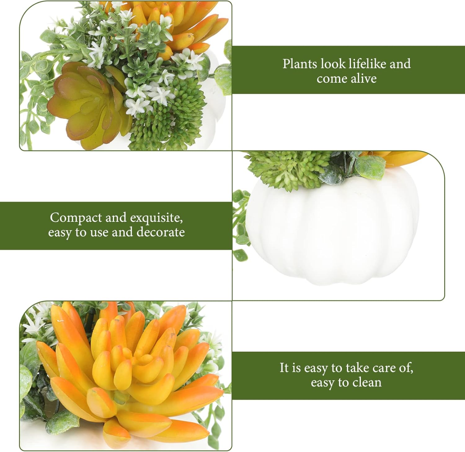 LIOOBO Artificial Pumpkin Bonsai Plant Decoration for Home Office