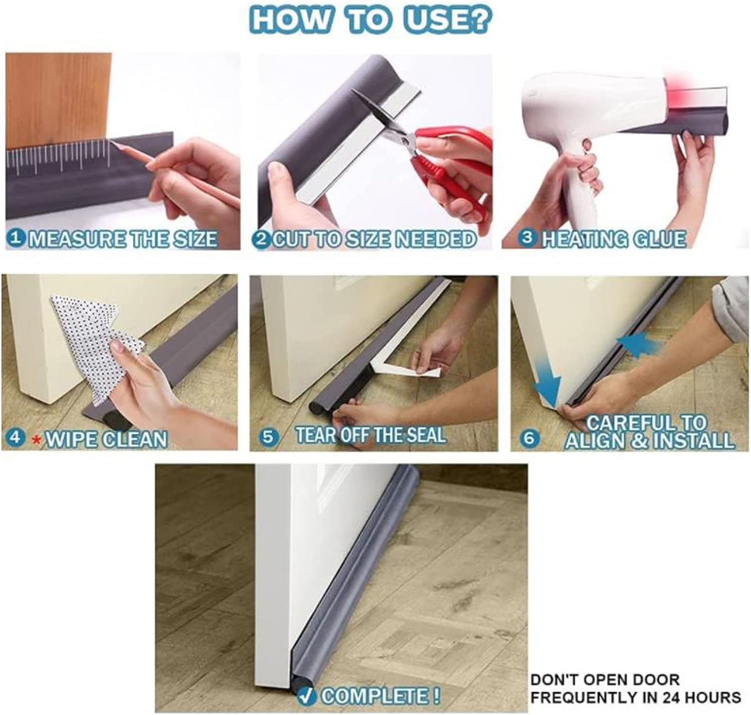 Adjustable Under Door Draft Stopper for All Doors