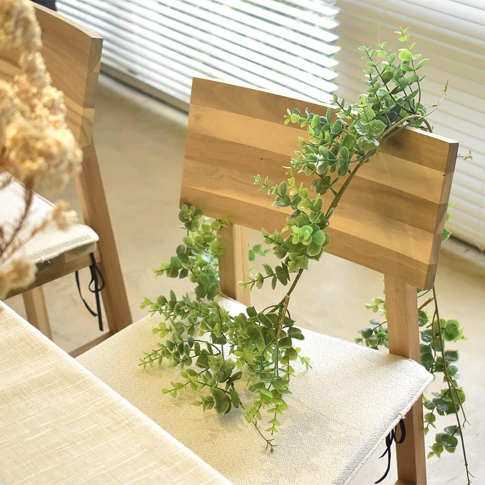 homEdge Artificial Boxwood Garland 2 Pack 6 Ft Hanging Decor