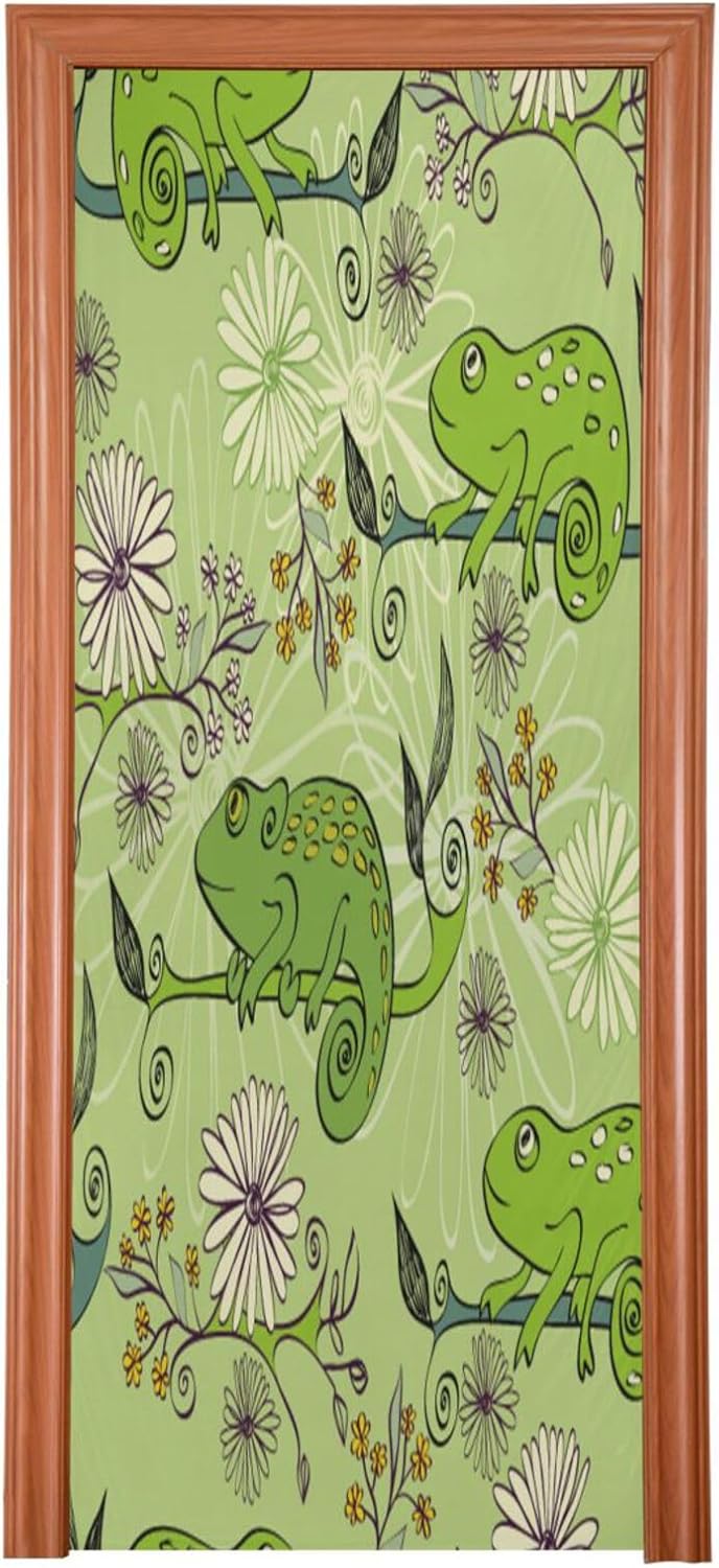 Susiyo Green Cartoon Frog Halloween Door Cover