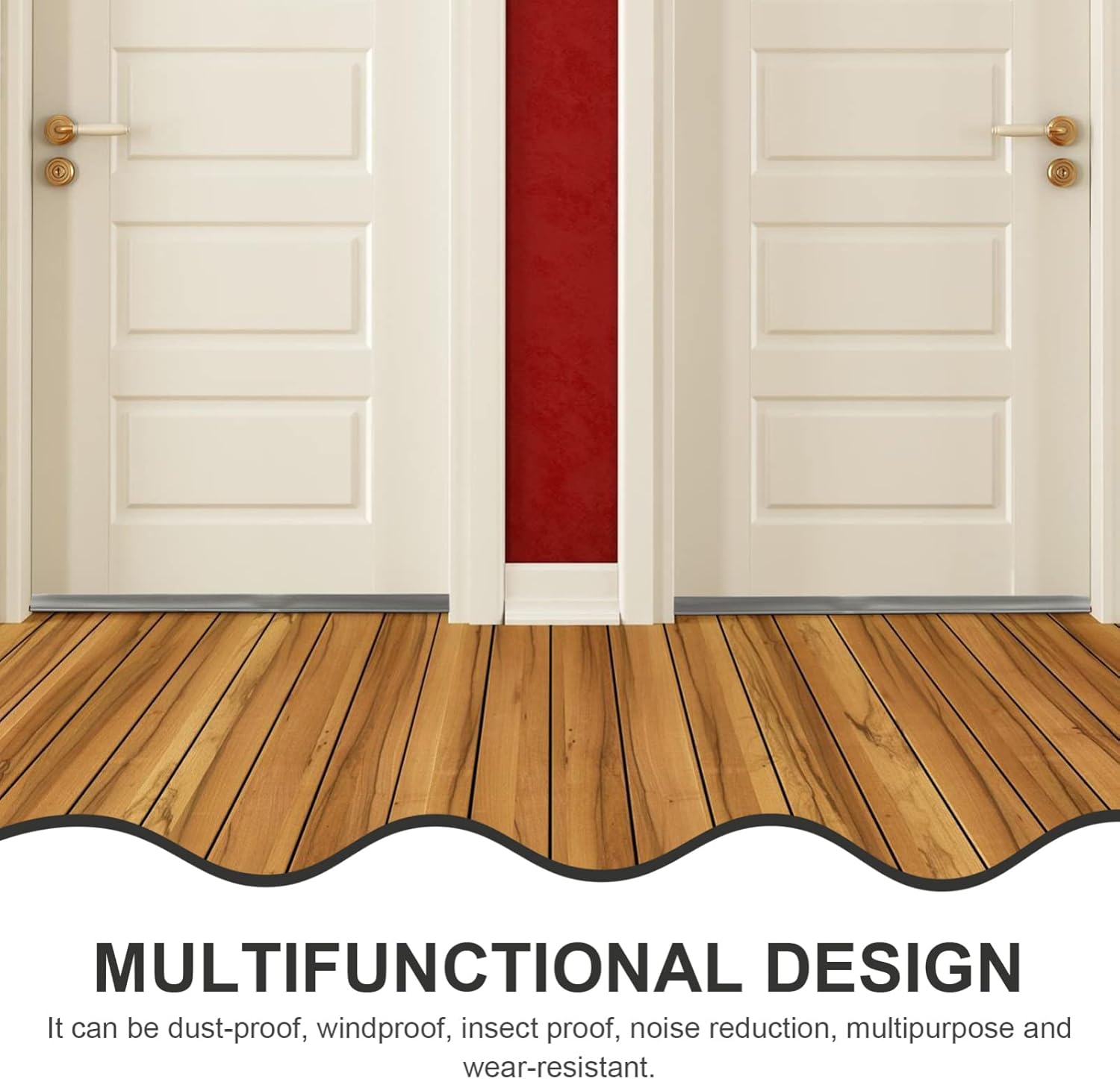 LIFKOME Door Draft Stopper Windproof Strip for Exterior Door Noise Blocker