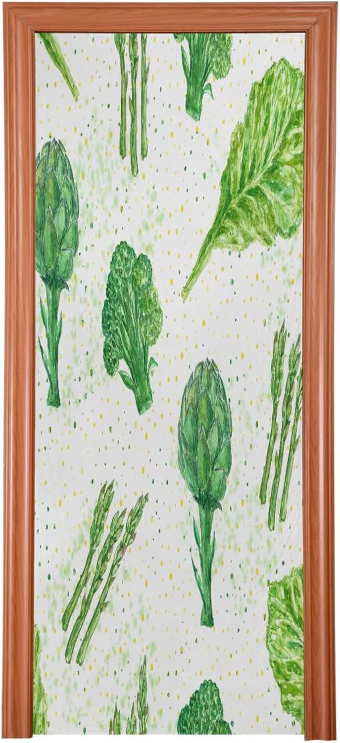 Susiyo Fresh Green Vegetables Halloween Door Cover