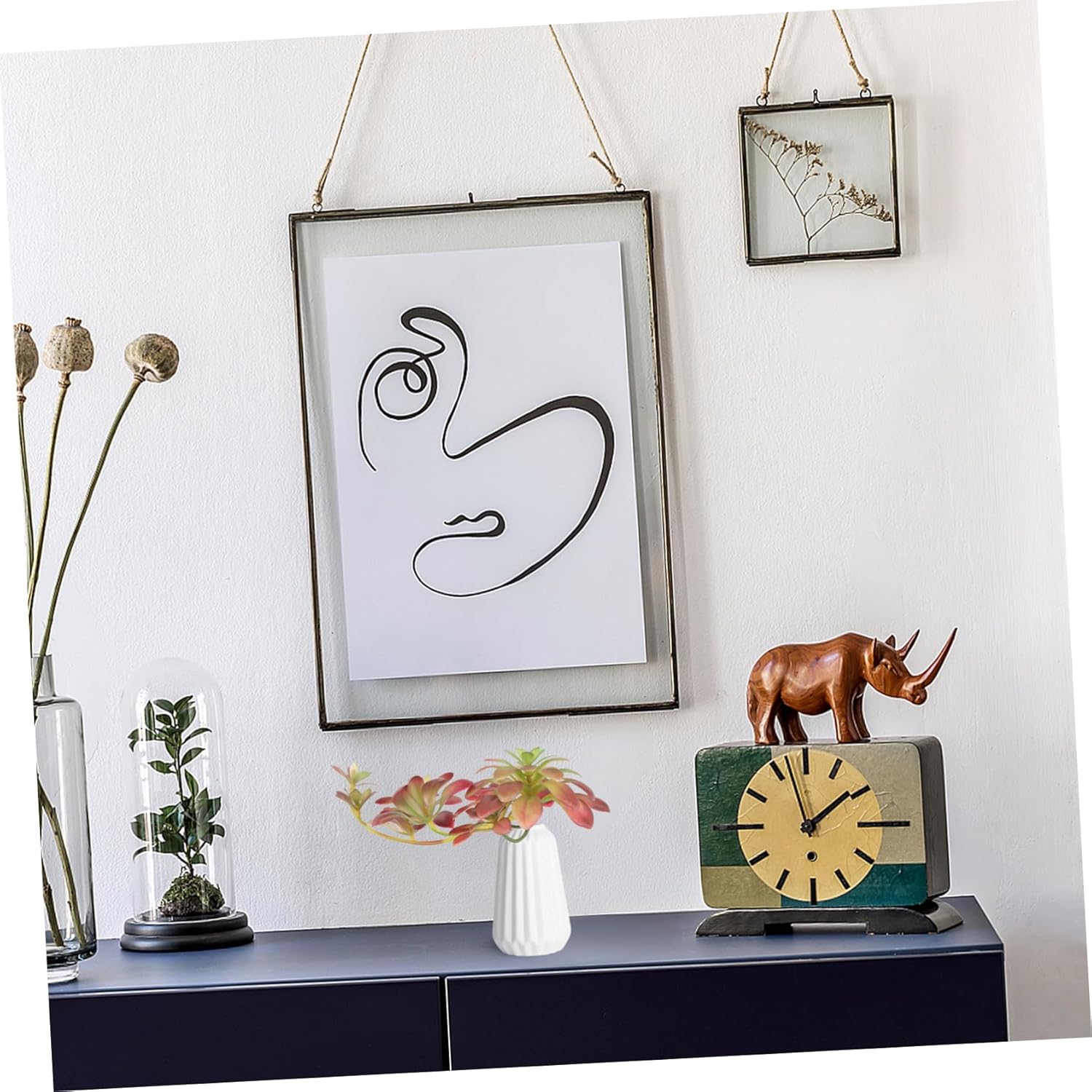 VICASKY Artificial Succulent Plants 27cm Wall Hanging Decor