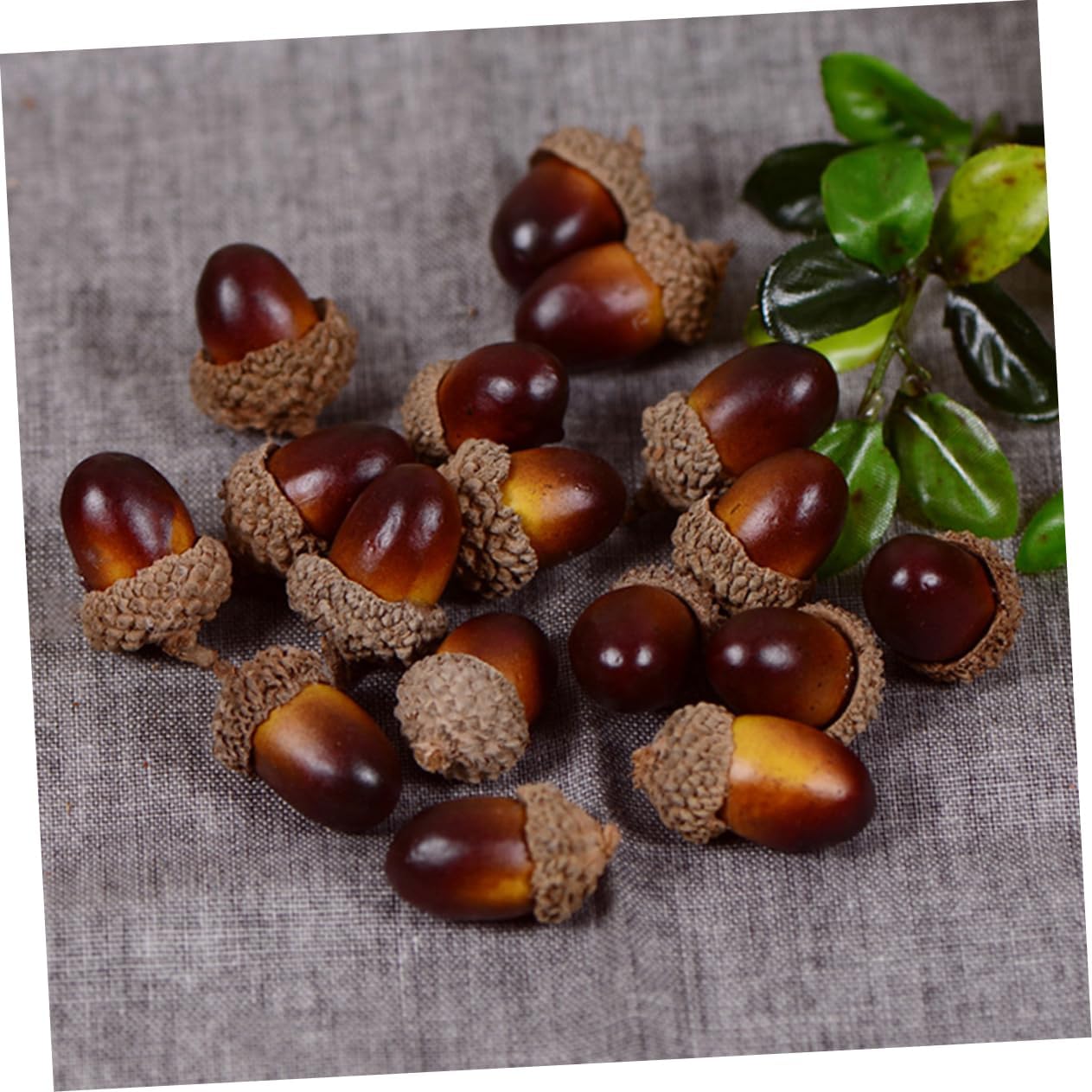 Garneck 141pcs Artificial Pumpkin and Acorn Decor for Halloween and Fall Home Decoration