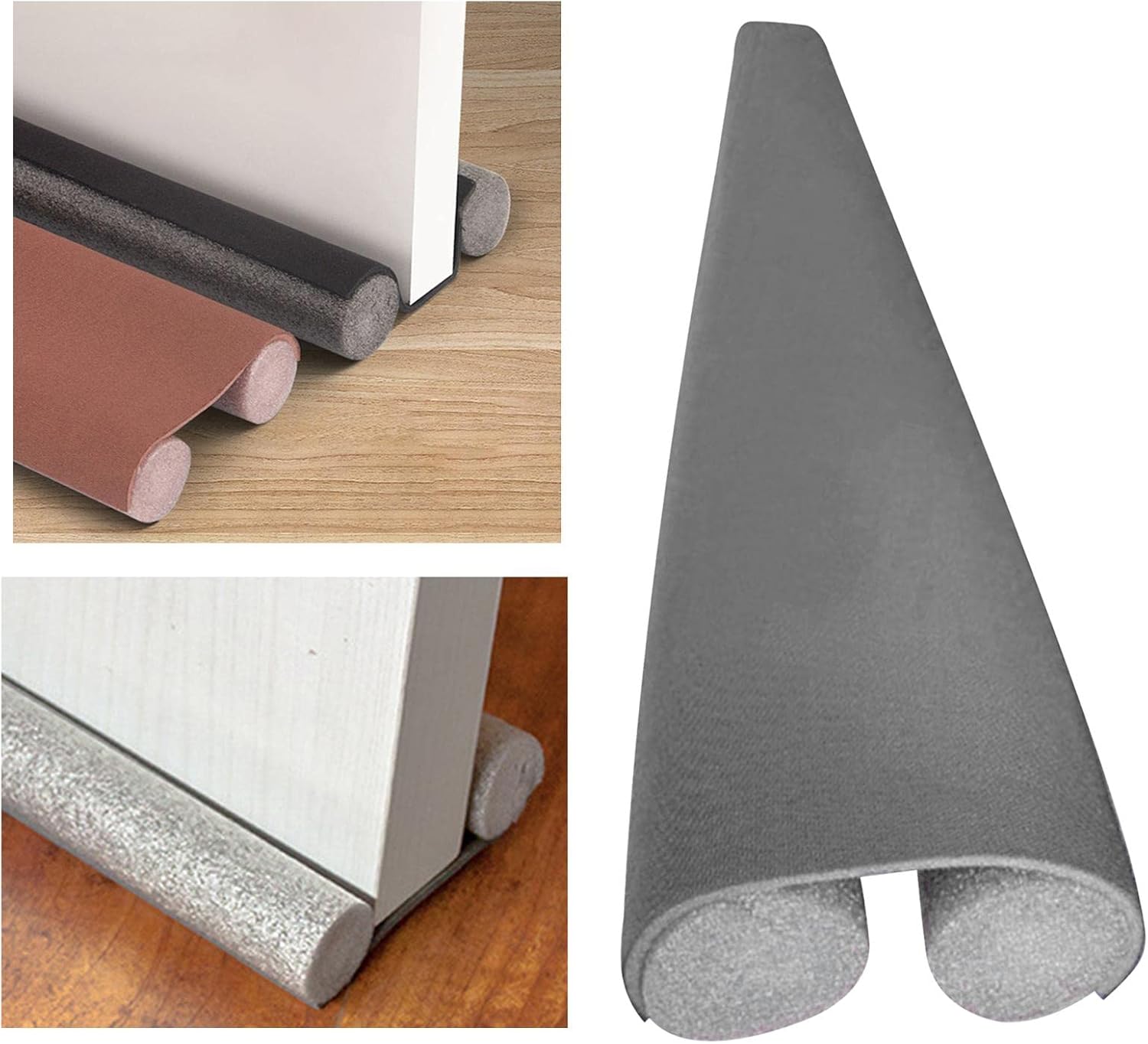 HUFFA Under Door Draft Stopper Insulation Protector White