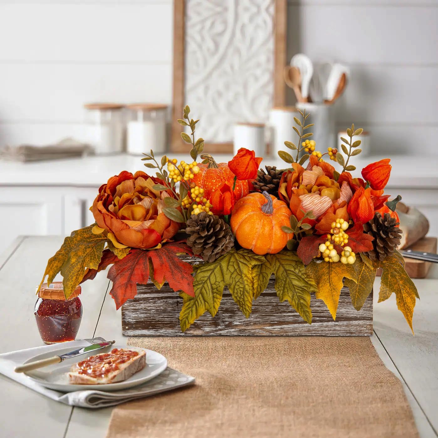 DILATATA Fall Decor Autumn Harvest Centerpiece