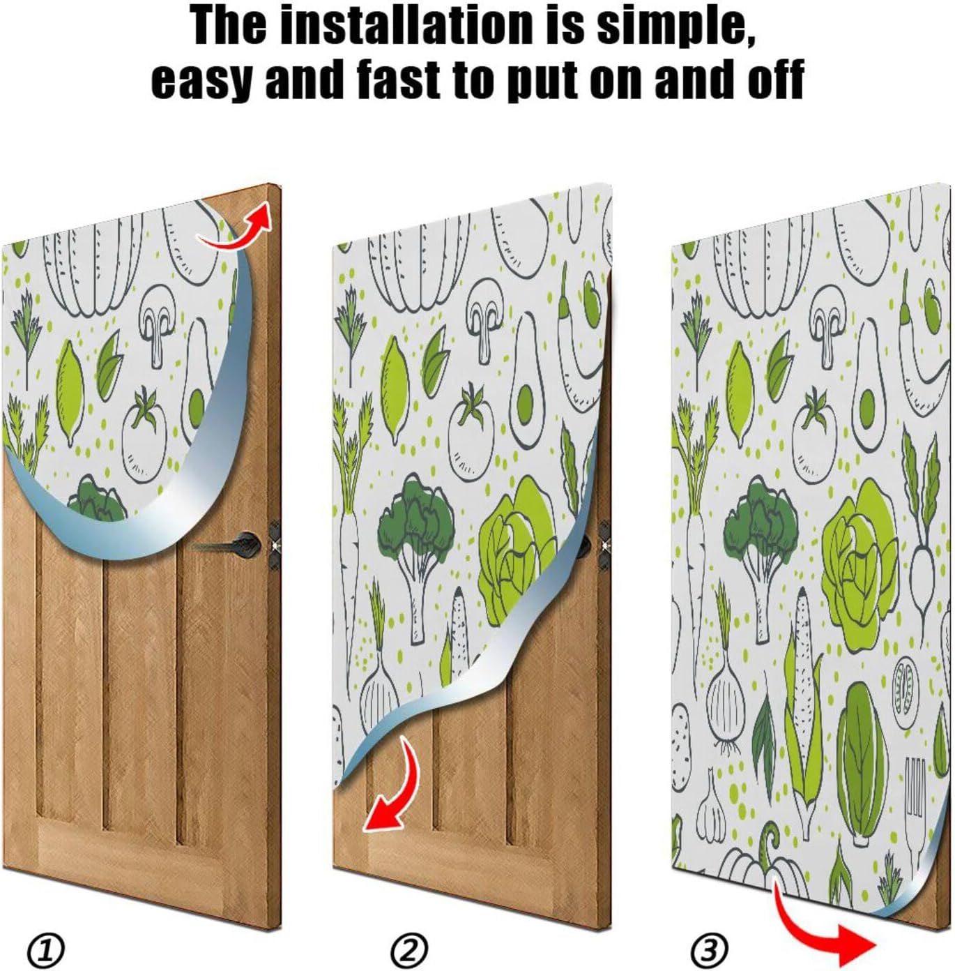 Susiyo Stretch Door Cover Halloween Decor 32x79 In