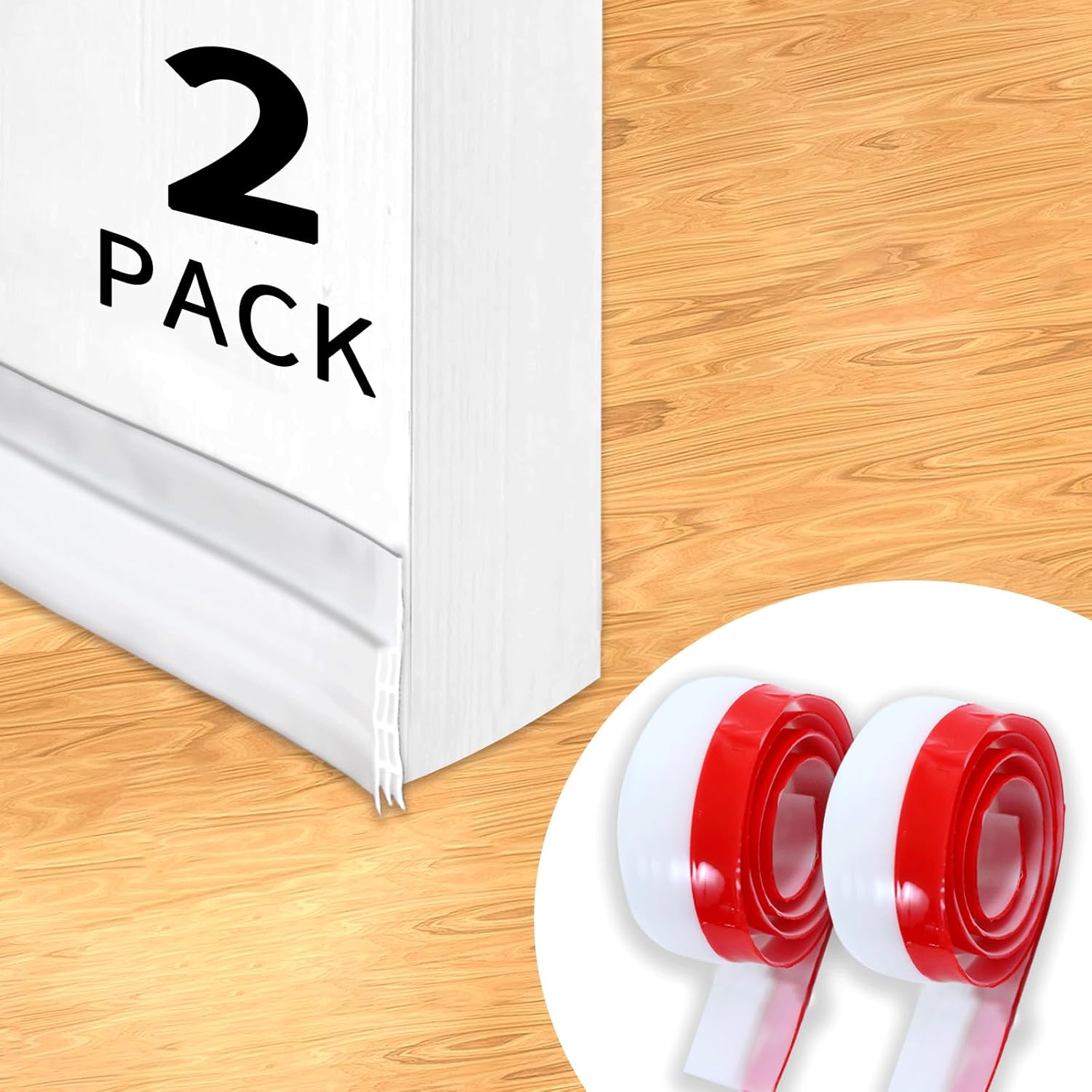 YeaHapiday 2 Pack Door Draft Stopper for Interior and Exterior Doors