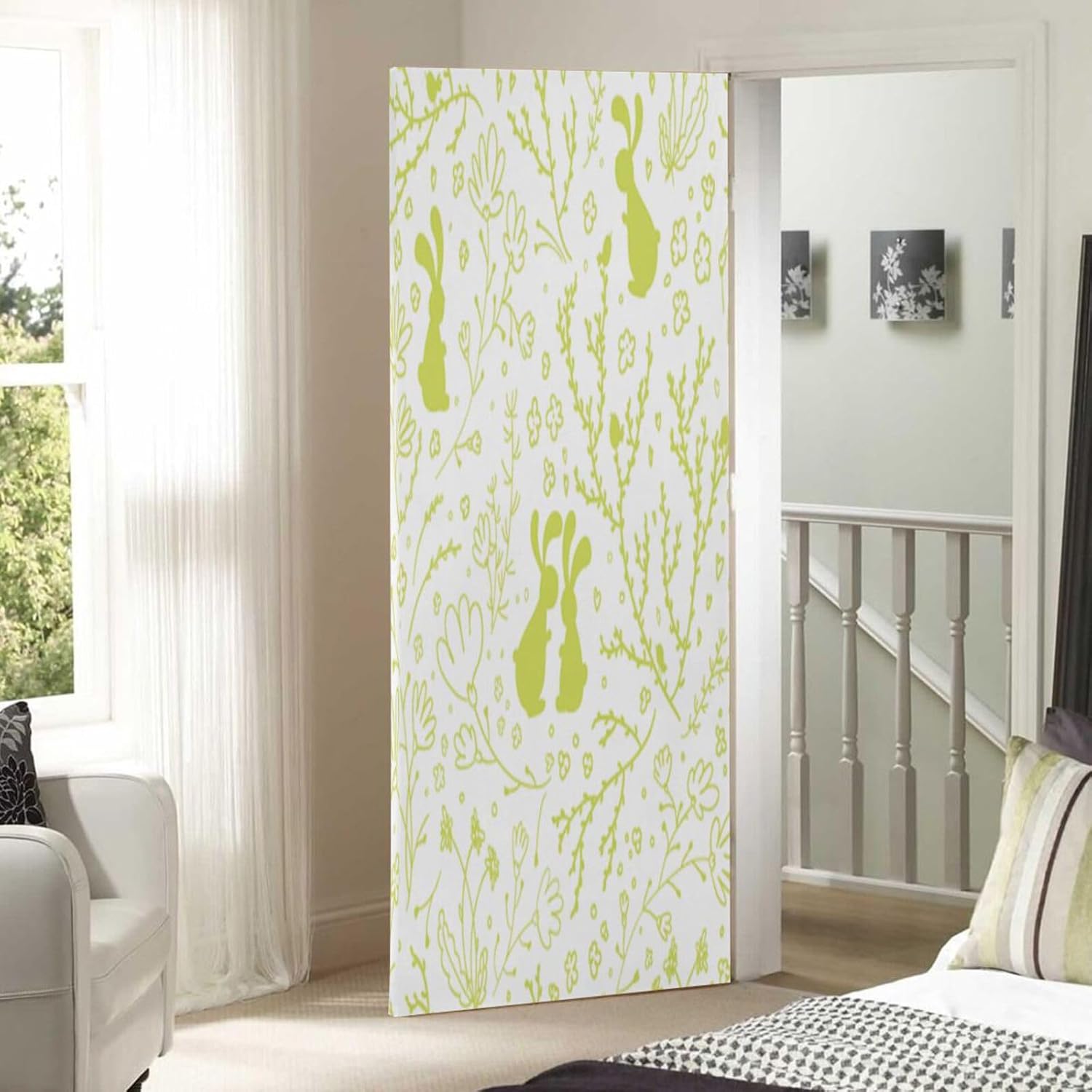 Susiyo Spring Green Rabbit Halloween Door Cover