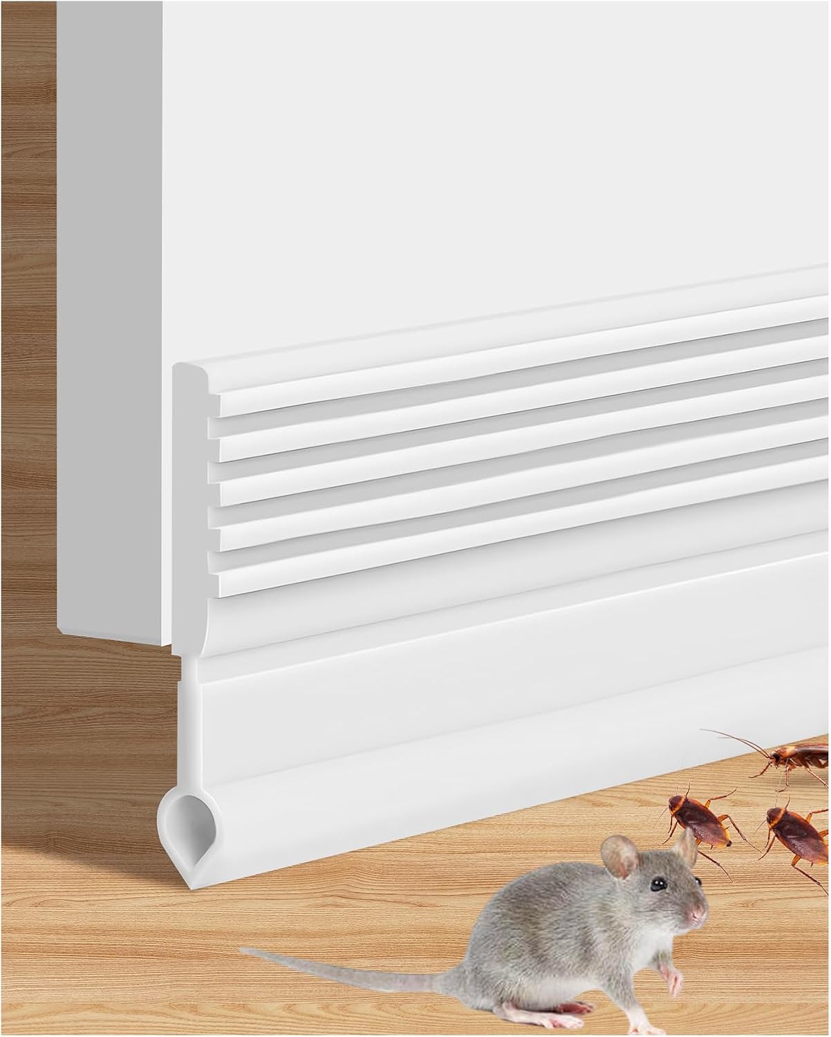 Cloorde Under Door Draft Stoppers 4pcs 39inch White