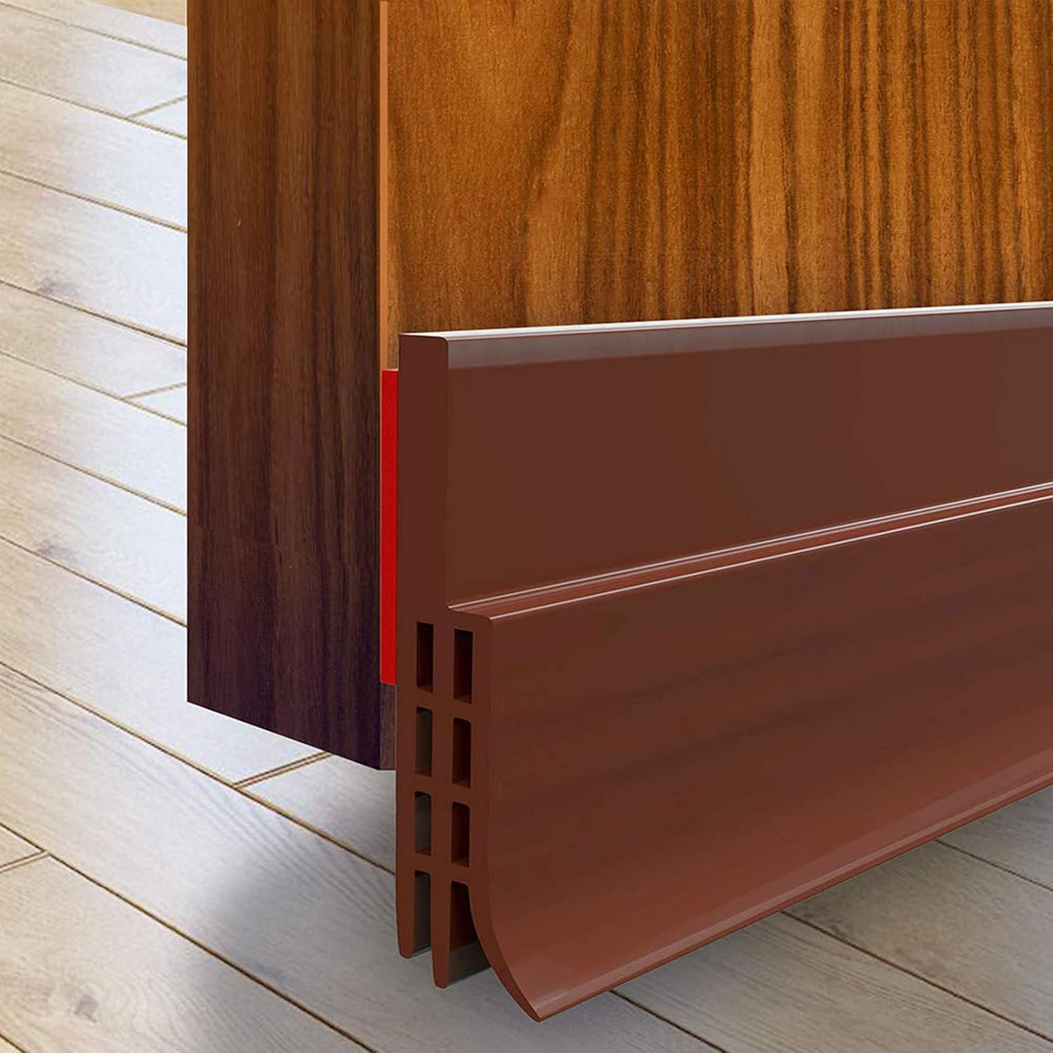 Suptikes 2 Pack Door Draft Stopper Brown 2 W x 39 L