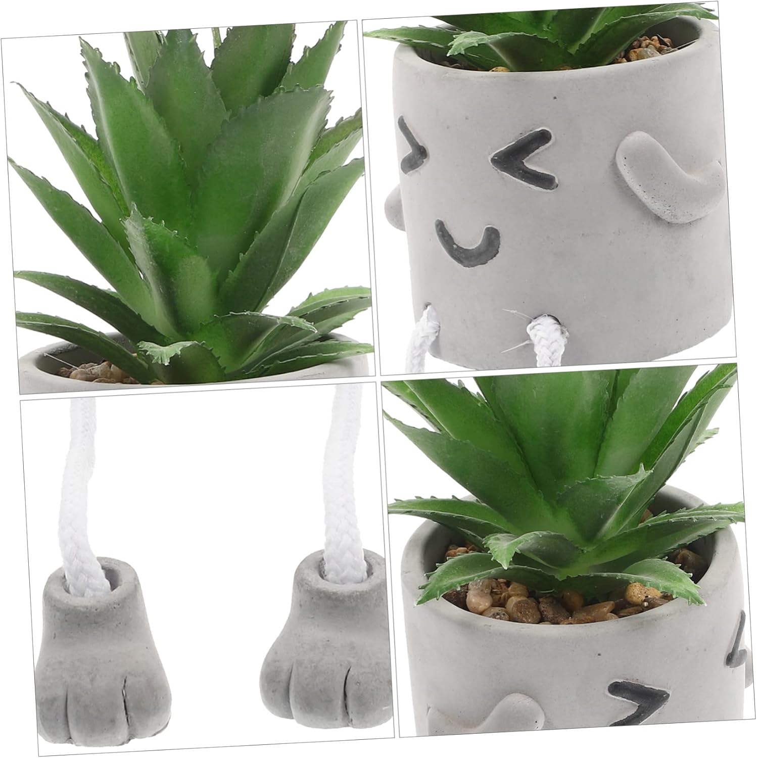 Faux Potted Plant Succulents for Home Decor
