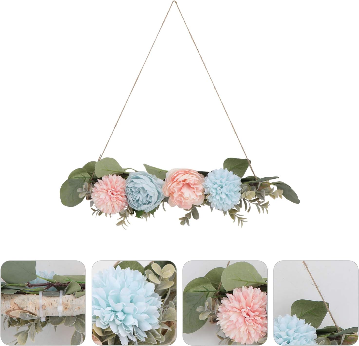 KESYOO 1pc Wall Hanging Flowers Wood Artificial Hanging Vine Garland