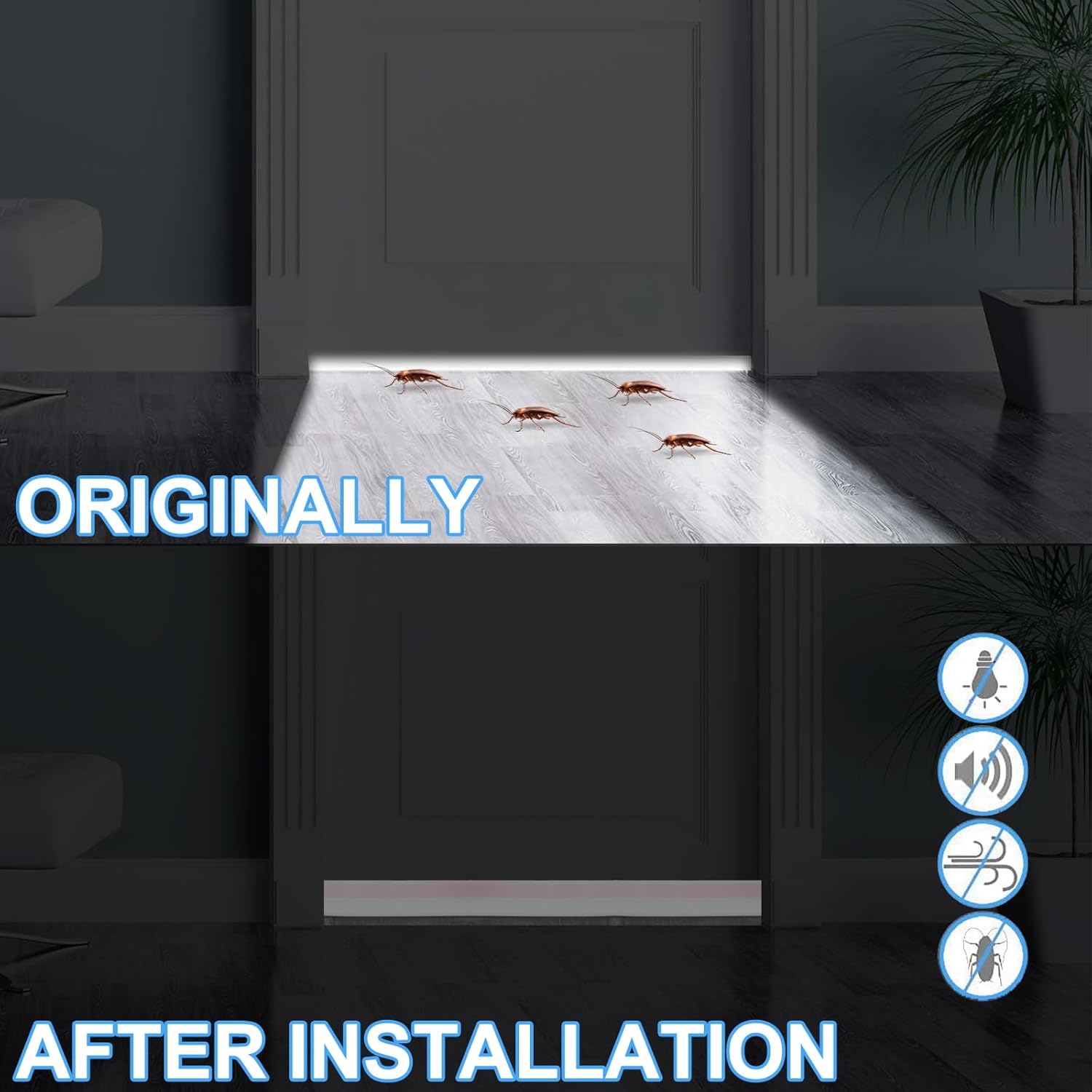 NIXRET Door Sweep 393 In Self Adhesive Draft Stopper