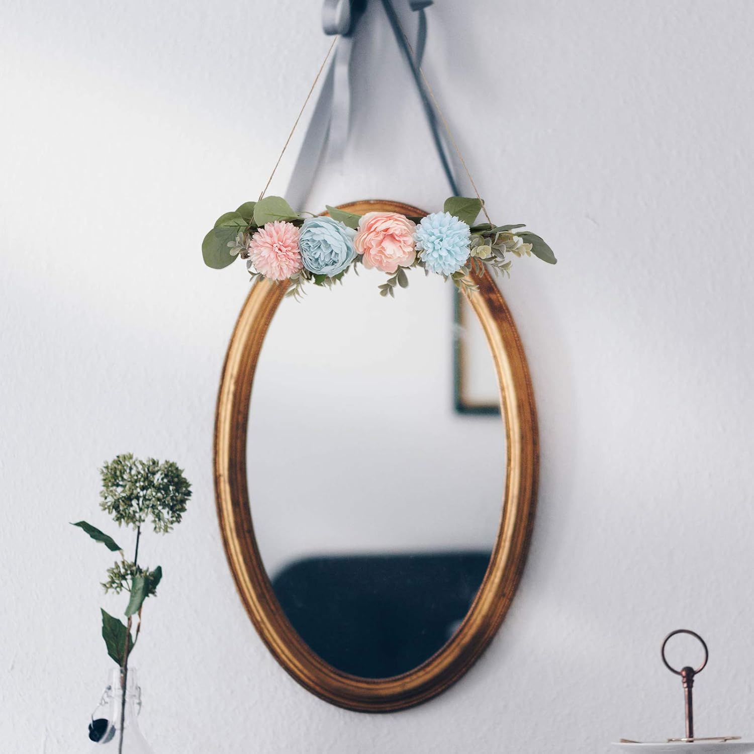 KESYOO 1pc Wall Hanging Flowers Wood Artificial Hanging Vine Garland
