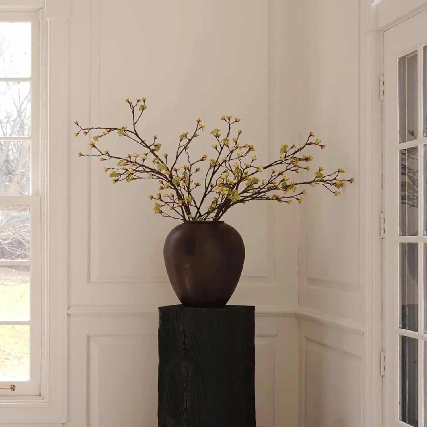 Artificial Budding Flower Branch 42 Inches Tall