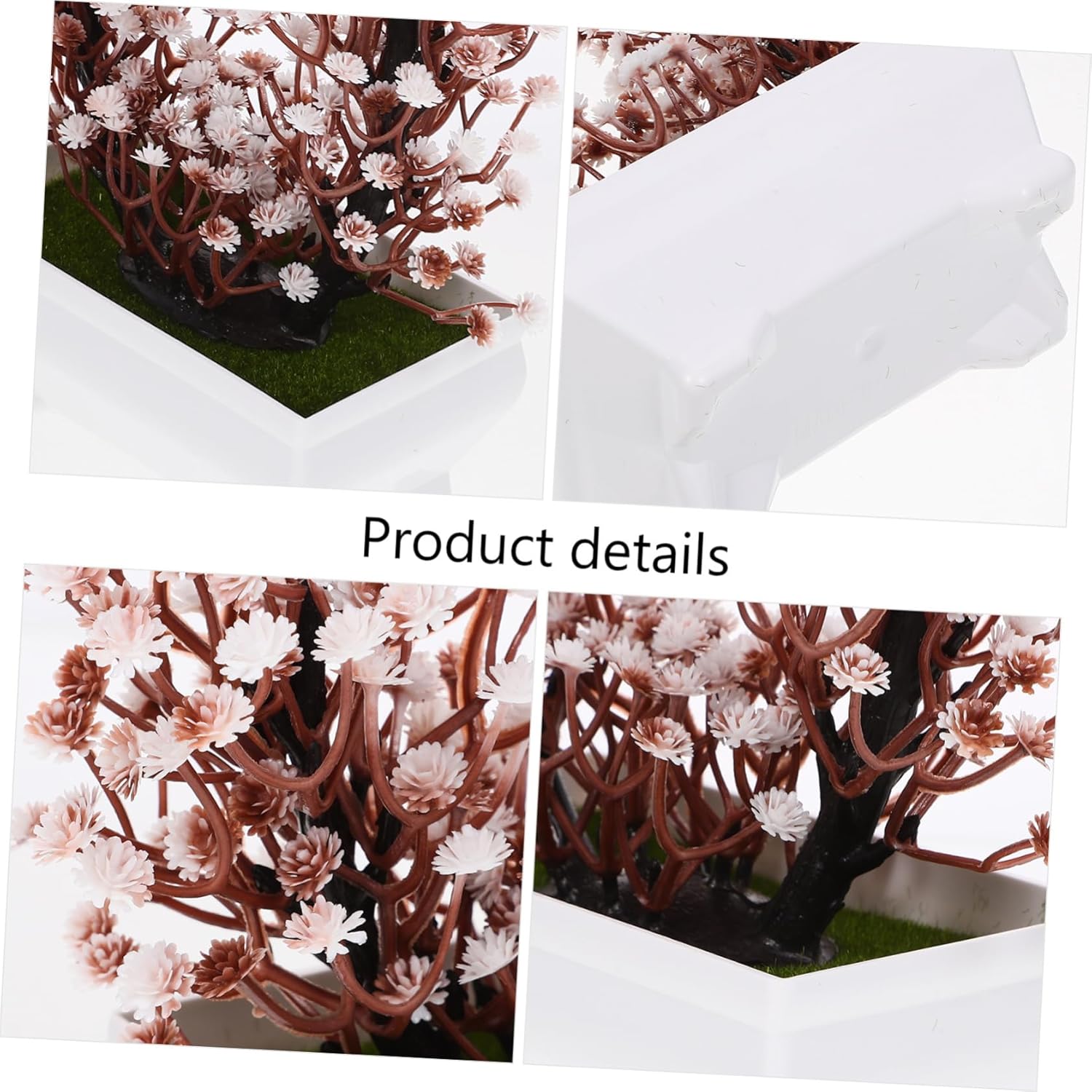 Cabilock Artificial Bonsai for Home Lifelike Potted Plant Desk Decor Office Greenery No Watering Needed