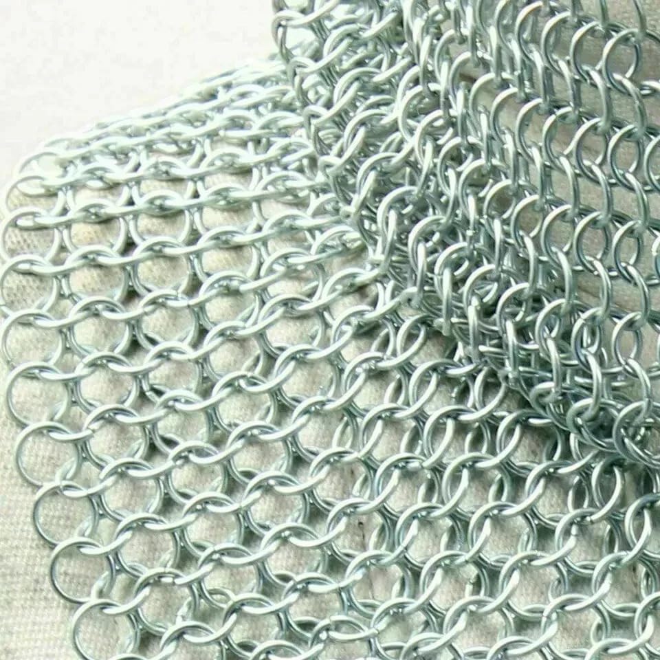 Medieval Aluminum 10mm Butted Ring Chainmail Coif for Reenactment and LARP