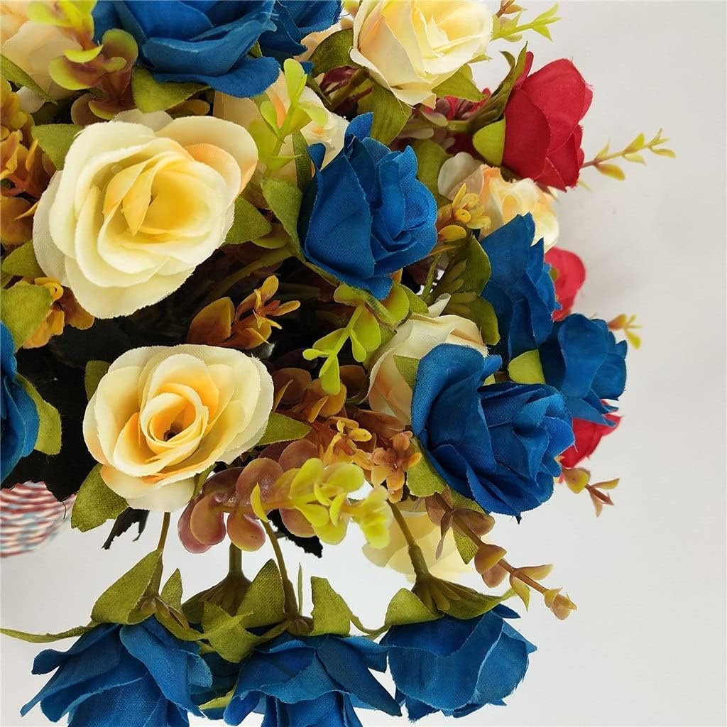 5 Fork Rose Artificial Flower Bouquet for Wedding and Party Decor