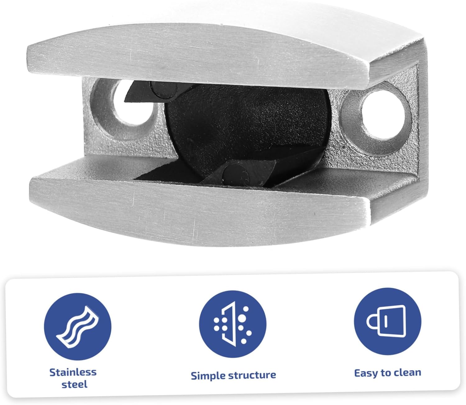 Bathroom Glass Door Steel Door Stopper Locator