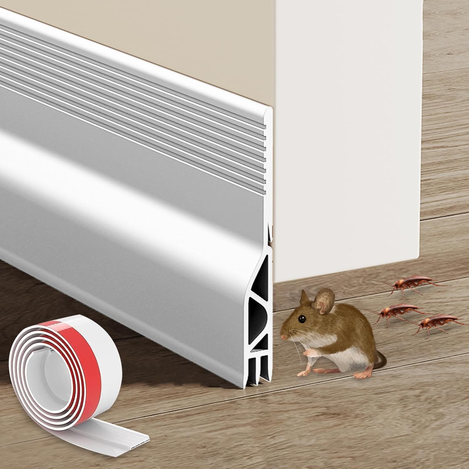 EGUARTE Door Draft Stopper 2 W x 39 L White