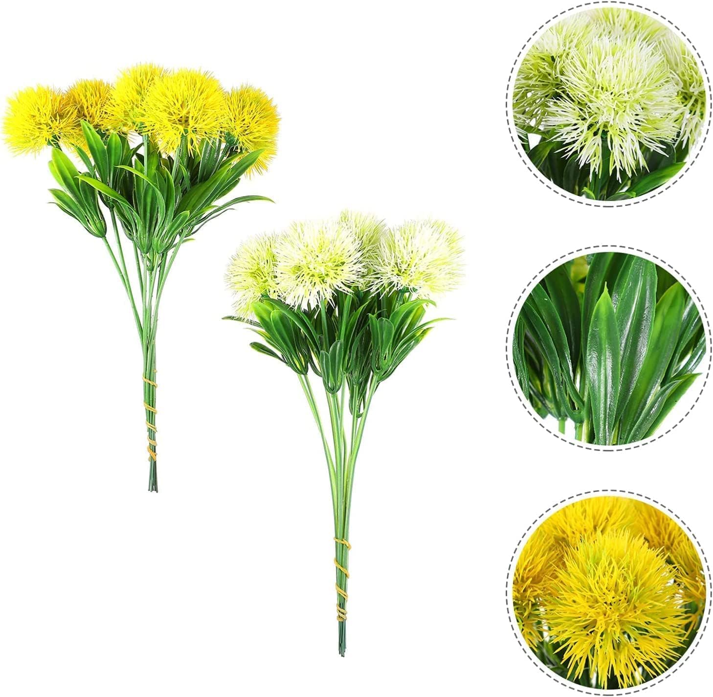 Artificial Flowers Set 10pcs for Home Decor and Table Arrangements