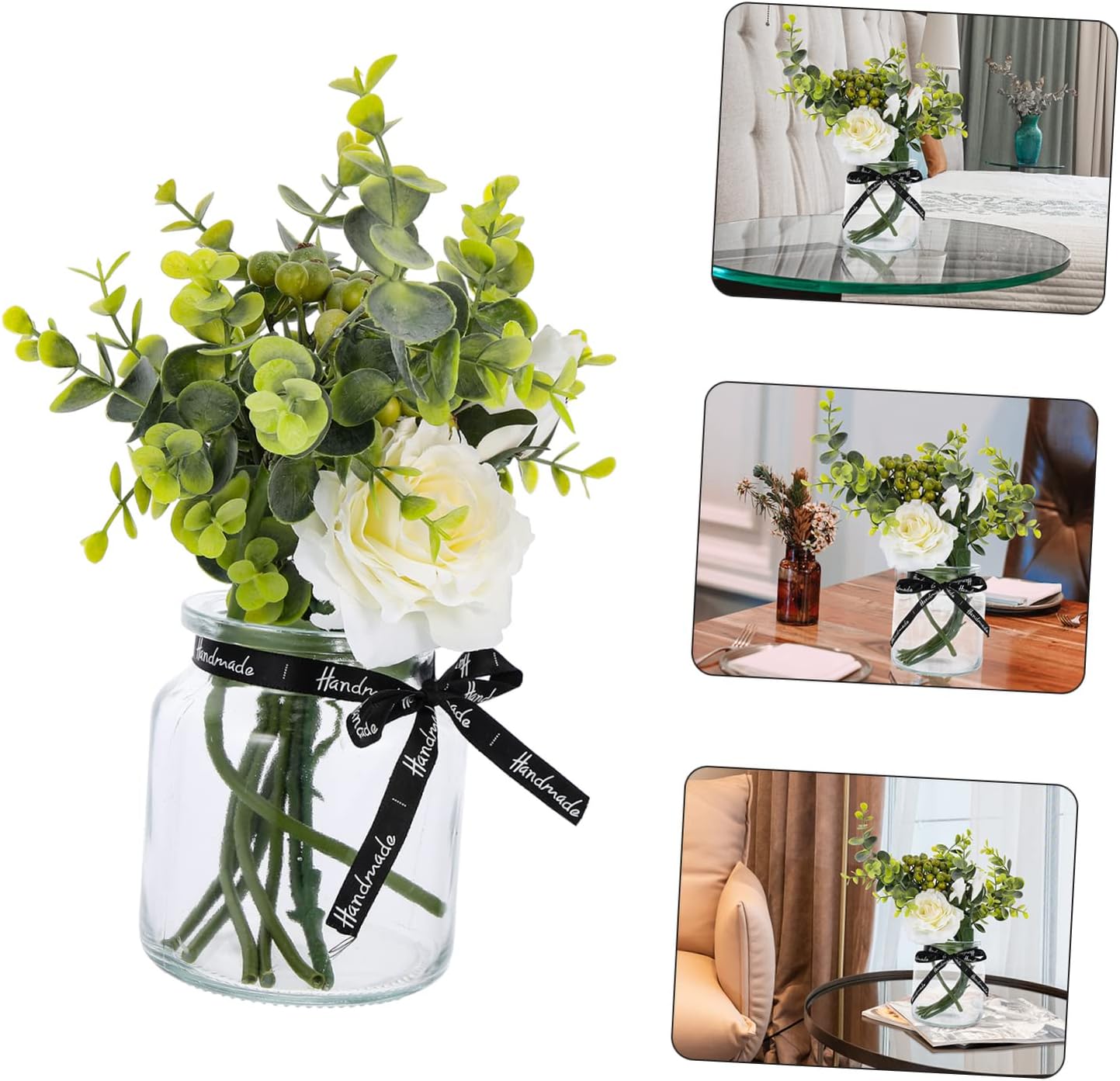 Artificial Flower Vase Set for Home Decor