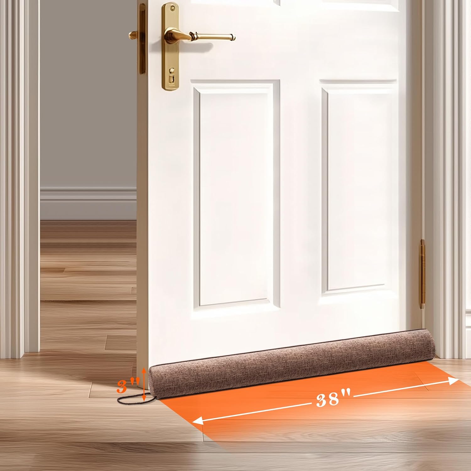 Sunolga 38 Inch Heavy Duty Draft Stopper Brown