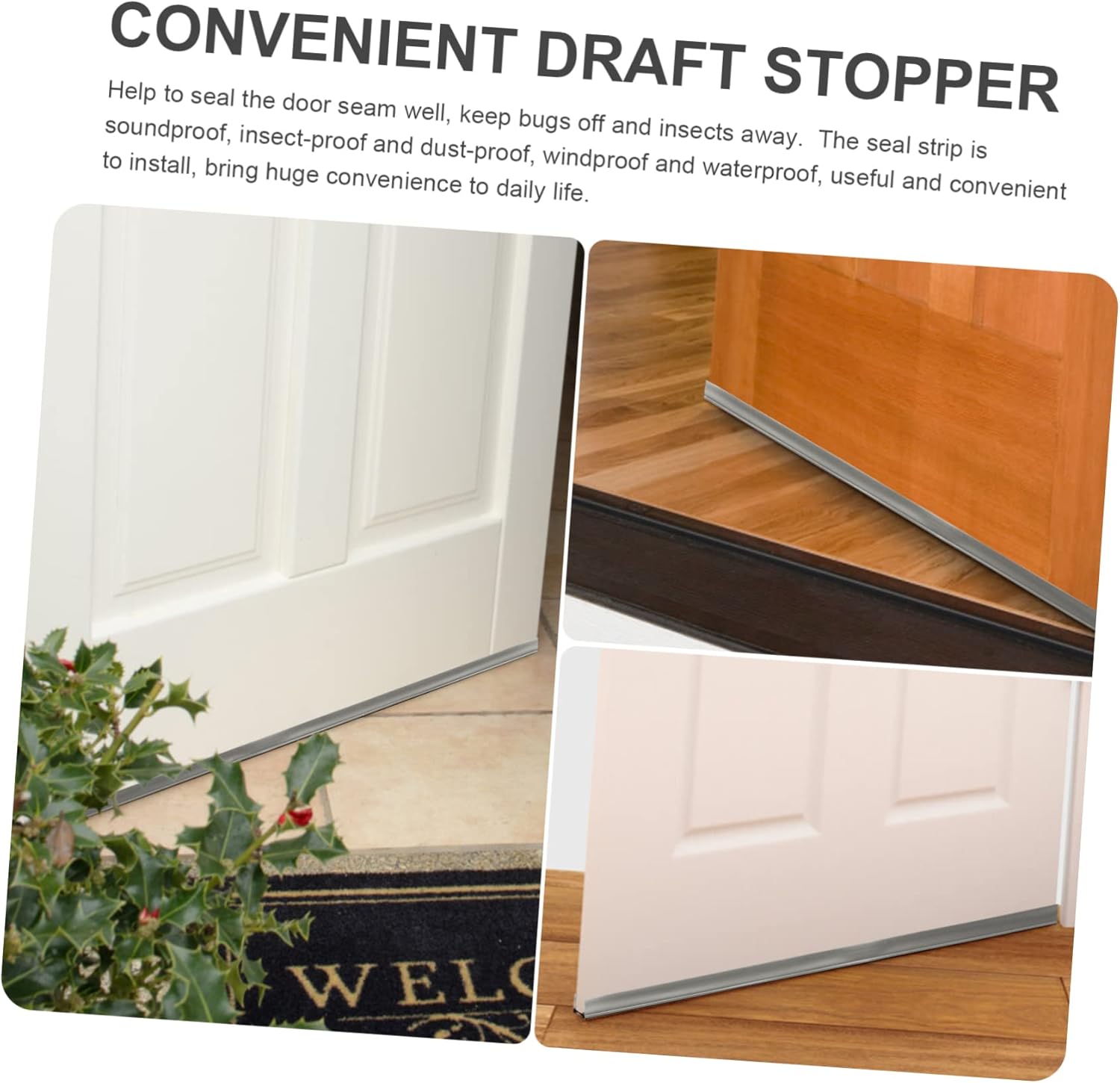 VINTORKY Draft Stopper for Door and Window Soundproofing