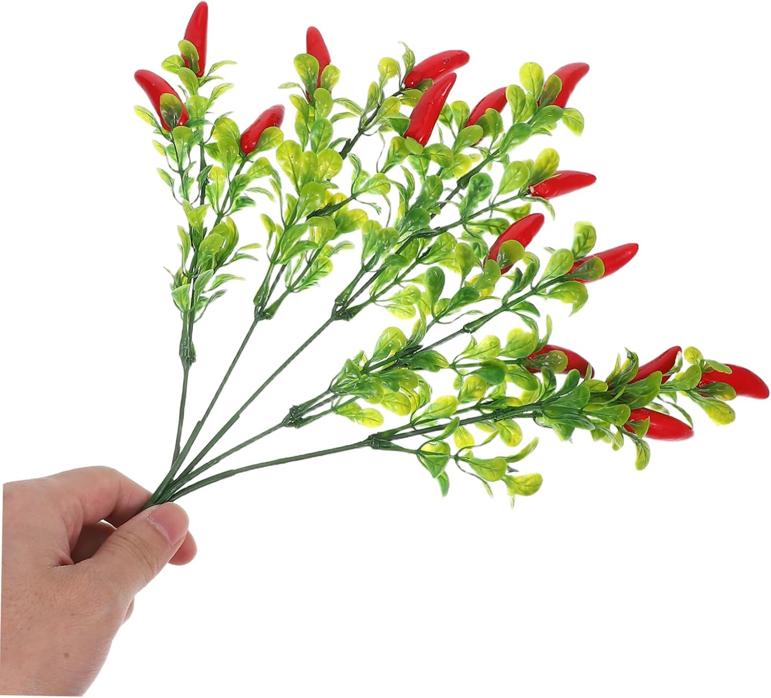 LIFKOME 3pcs Realistic Chili Pepper Decorative Artificial Plants