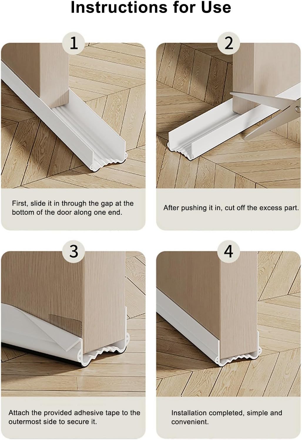 Lifeuping Door Draft Stopper 39 Inch Cuttable Seal Blocker