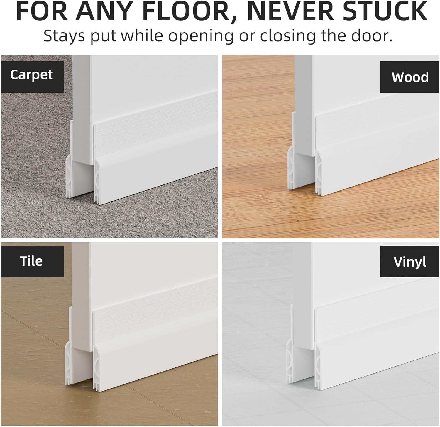 OXRQ Door Draft Stopper 78 White